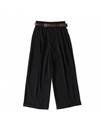 Straight Formal Pant With Strap
