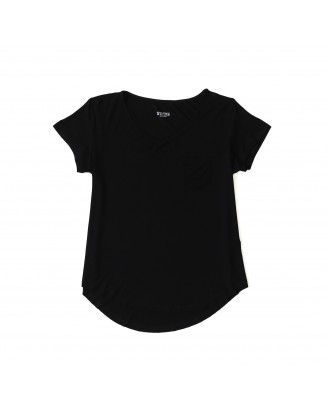 Cotton V Neck Basic T Shirt