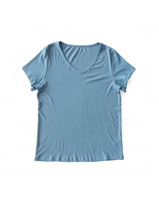  Cotton V-Neck T-Shirt 