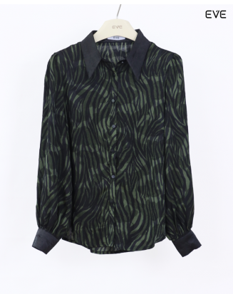 Printed Button-Up Shirt 