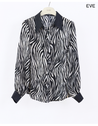 Printed Button-Up Shirt 