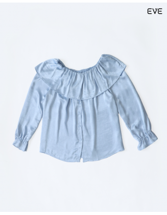 Off-Shoulder Ruffle Detail Blouse