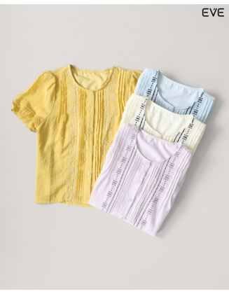 Pintuck & Embroidered Tops