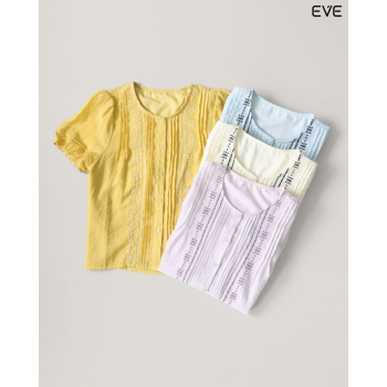 Pintuck & Embroidered Tops