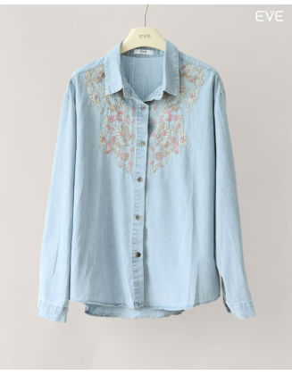 EVE Embroidered Denim Shirt