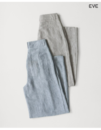 Wide-Leg Linen Trousers