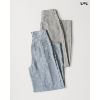 Wide-Leg Linen Trousers