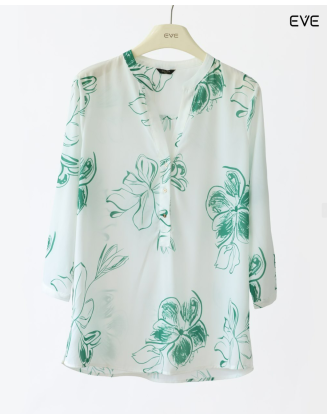 Elegant Floral Print Top