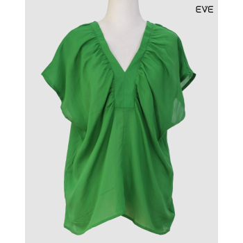 Chic Gathered V-Neck Women's Top