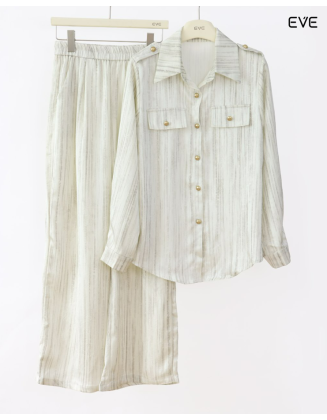 Elegant Women's Satin Co-ord Set
