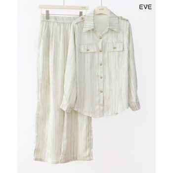 Elegant Women's Satin Co-ord Set
