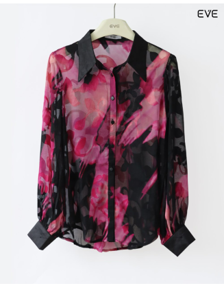Sheer Printed Shirt – Sophisticated Edge