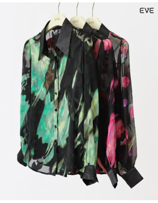 Sheer Printed Shirt – Sophisticated Edge