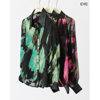 Sheer Printed Shirt – Sophisticated Edge