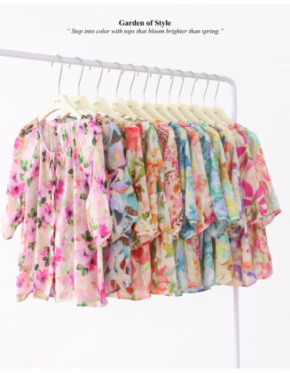Chiffon Floral Tops – Elegant and Breezy