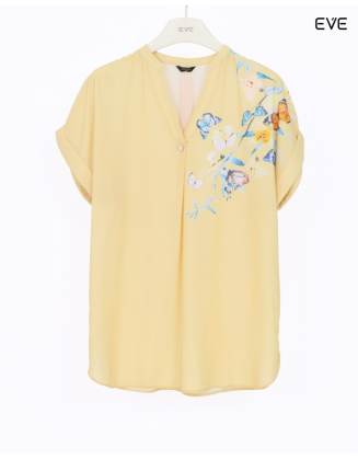 Floral Accent Casual Top