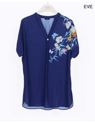 Floral Accent Casual Top