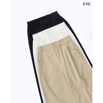 Wide-Leg Cotton Trousers