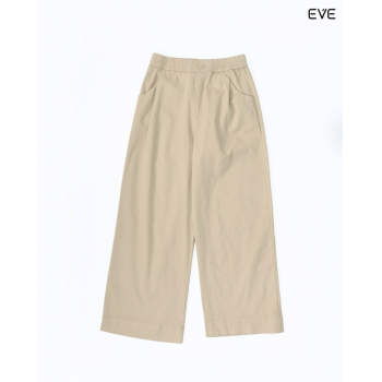 Wide-Leg Cotton Trousers