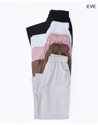 Wide-Leg Drawstring Trousers