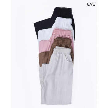 Wide-Leg Drawstring Trousers