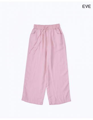 Wide-Leg Drawstring Trousers