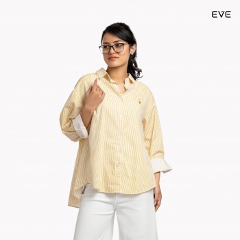 Striped Button-Up Shirt