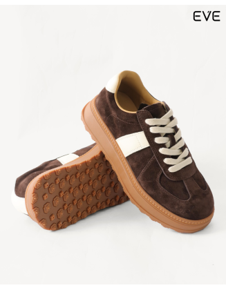 Chocolate Suede Sneakers