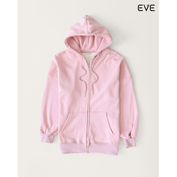 Effortless Comfort: The Essential Oversized Zip-Up Hoodie