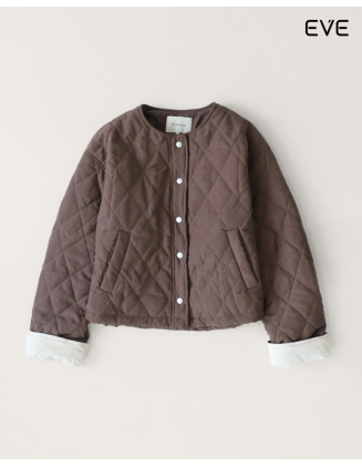 Casual Elegance: The Reversible Quilted Snap-Front Jacket
