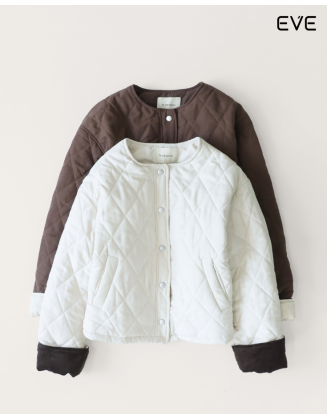 Casual Elegance: The Reversible Quilted Snap-Front Jacket