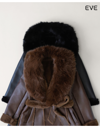 Ultimate Winter Sophistication: The Faux Leather & Fur Long Coat