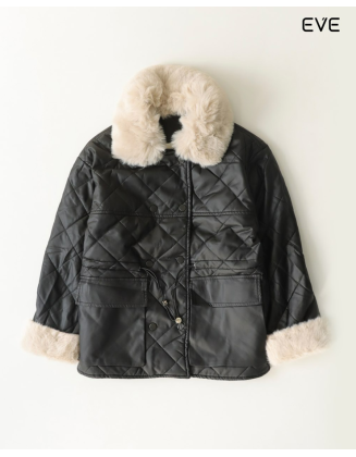  Luxurious Warmth: The Women's Faux Fur Collar Quilted Jacket