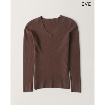  Effortless Layering: The EVE Women's Fine Knit V-Neck Sweater