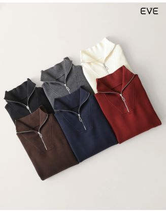 Luxe Quarter-Zip Sweater: Refined Knitwear