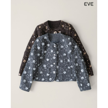Glitterati Cropped Jacket: Sparkle & Texture