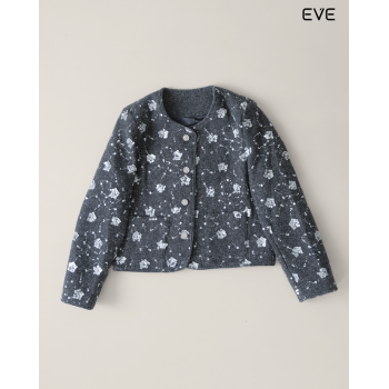 Glitterati Cropped Jacket: Sparkle & Texture