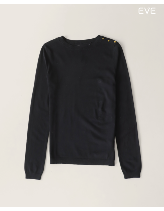Button-Detail Sweater: Polished Chic