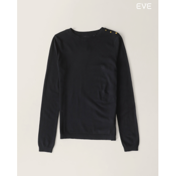 Button-Detail Sweater: Polished Chic