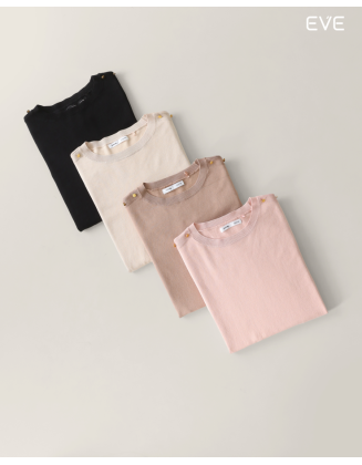 Button-Detail Sweater: Polished Chic