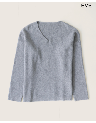 V-Neck Ribbed Sweater: Simple Sophistication