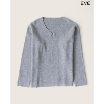 V-Neck Ribbed Sweater: Simple Sophistication