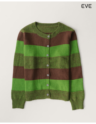 Striped Cardigan: Bold Color Block