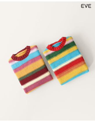 Rainbow Stripe Sweater: Bold & Cozy