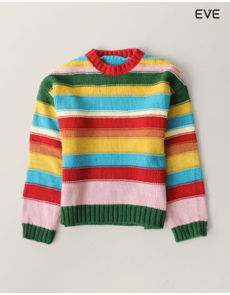 Rainbow Stripe Sweater: Bold & Cozy