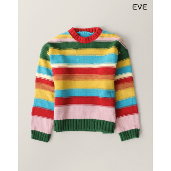 Rainbow Stripe Sweater: Bold & Cozy