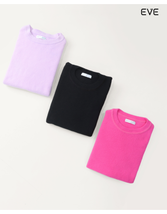 Soft Crewneck Sweater: Cropped & Vibrant