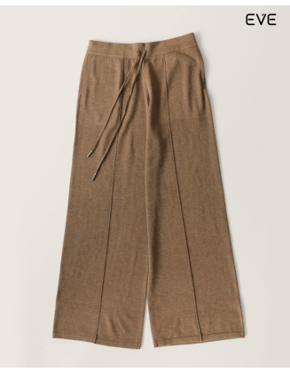 Wide-Leg Knit Trousers: Cozy & Chic