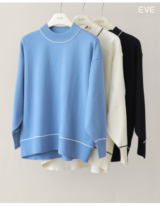 Tipped Sweater: Modern & Relaxed