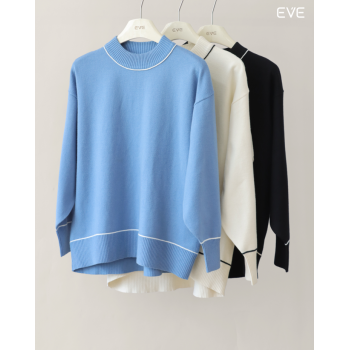 Tipped Sweater: Modern & Relaxed